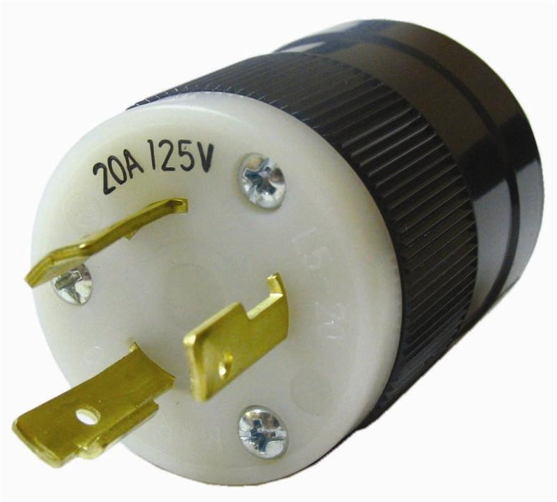 PLUG # 205P Twist Lock 125 volt 20 amp.