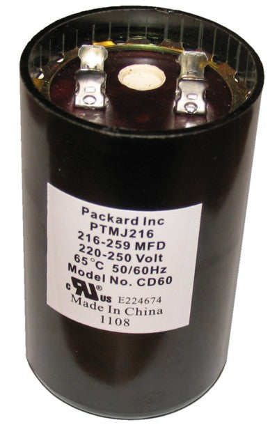 216 - 259 MFD, 220/250 Volt, "Start" Capacitor 2-216