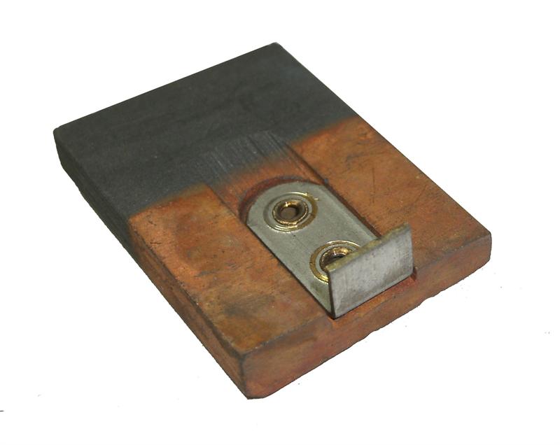 .16" x .25" x 1" x 1.39" BRUSHES " WEDGE" SHAPE 25A