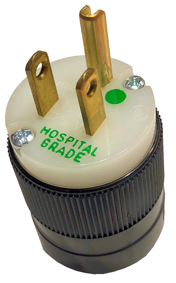 PLUG # 8215 3 Prong "Hospital Grade" 125 volt 15 amp