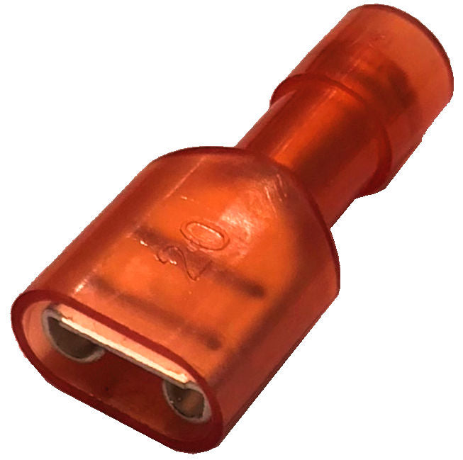 .250 TERMINALS FEMALE QUICK DISCONNECT FULLY INSULATED NYLON WITH SUPPORT SLEEVE #9006ER 100 PER PACK-1