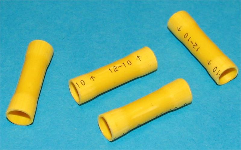 BUTT CONNECTORS # 90-186 100 /pkg Vinyl