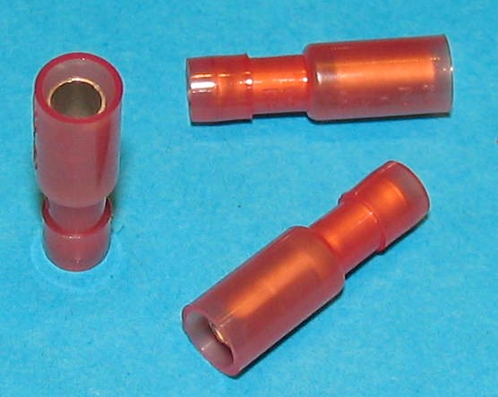 .157-2 BULLET CONNECTOR TERMINALS FEMALE # 90-207 100 per pack