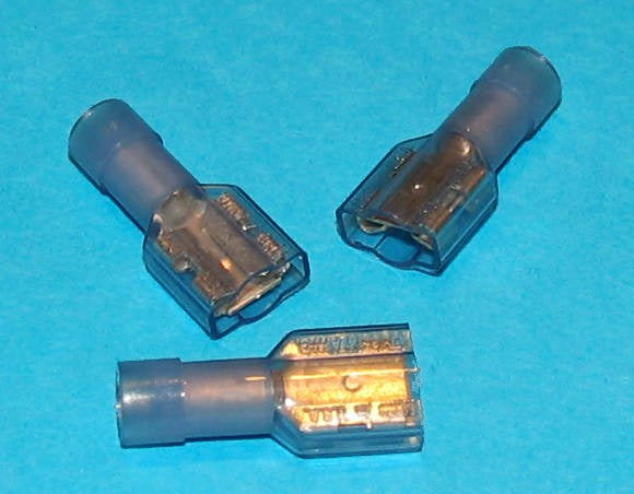 .250.032-1.2 TERMINALS FEMALE DISCONNECTS FULLY INSULATED #FDFN-64-250 100 PER PACK