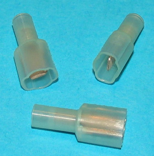 .187.020-2.3 TERMINALS MALE DISCONNECT FULLY INSULATED NYLON 100 PER PACK #MDFN-64-187-5