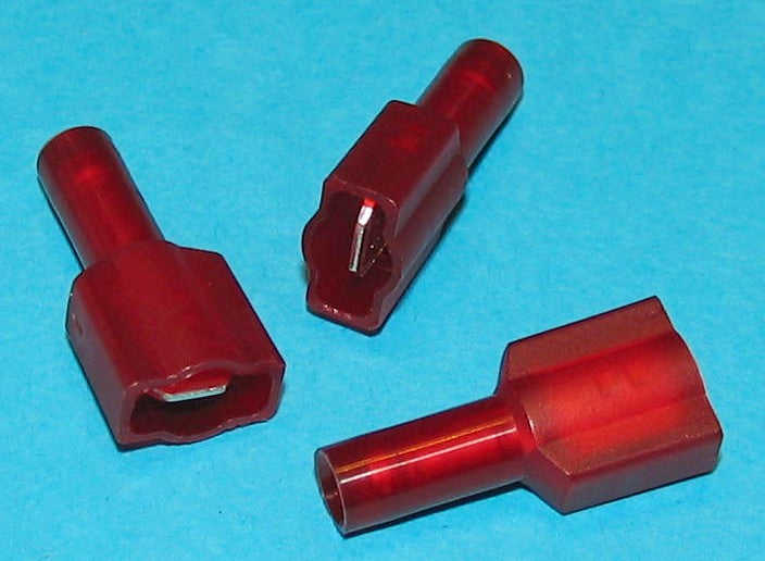 250.032-1.3.3 TERMINALS MALE DISC FULLY INSULATED NYLON 100/pkg #MDFNS-26-250