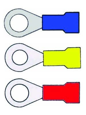 3.1.3 RING TERMINALS NYLON WITH SUPPORT SLEEVE # RNS-20-6S 100 PER PACK