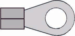 6.7 TERMINALS RING "NON-INSULATED" #R-4-12 25/ PER PACK