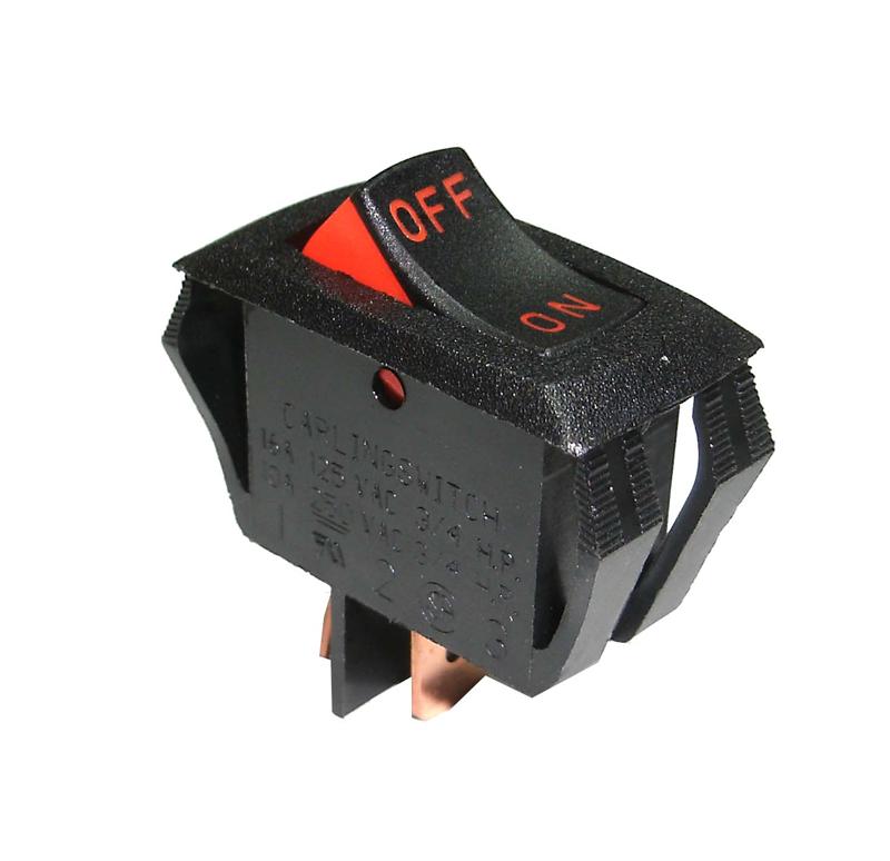 SWITCHES ROCKER VBB1V-Red
